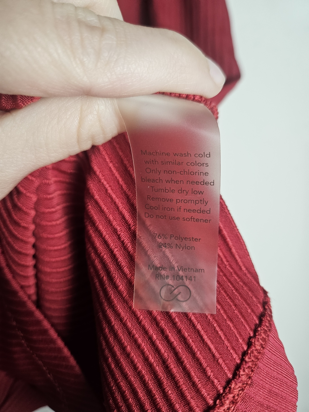 CALIA by Carrie Underwood Raspberry Ribbed Tank - Picture 4 of 7